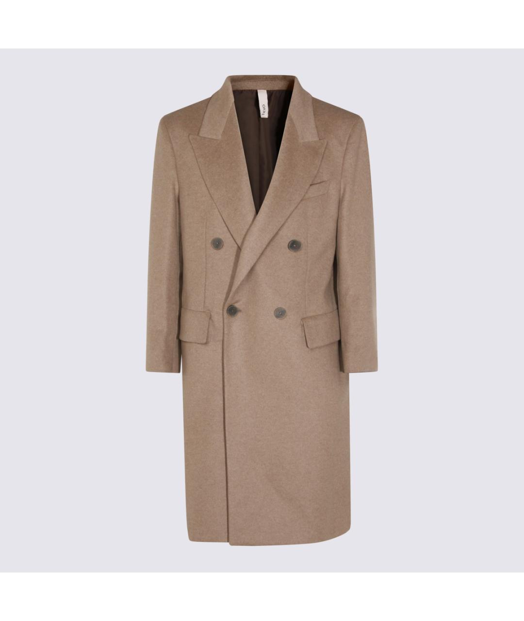 HEVO Бежевое кашемировое пальто, фото 5