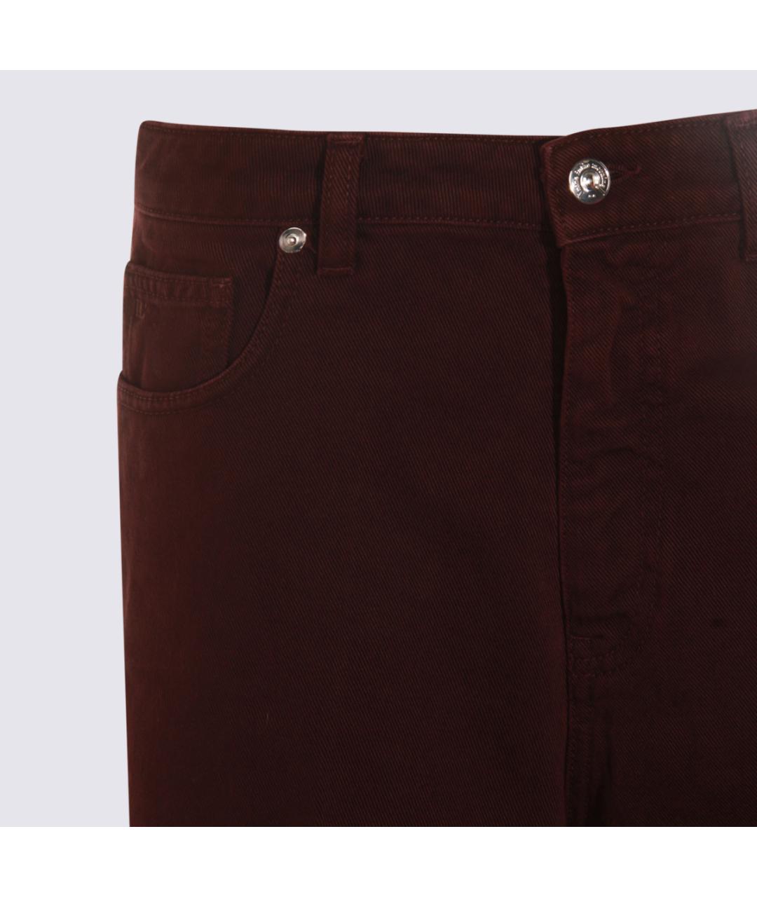 NINE IN THE MORNING Красные хлопковые прямые джинсы, фото 3