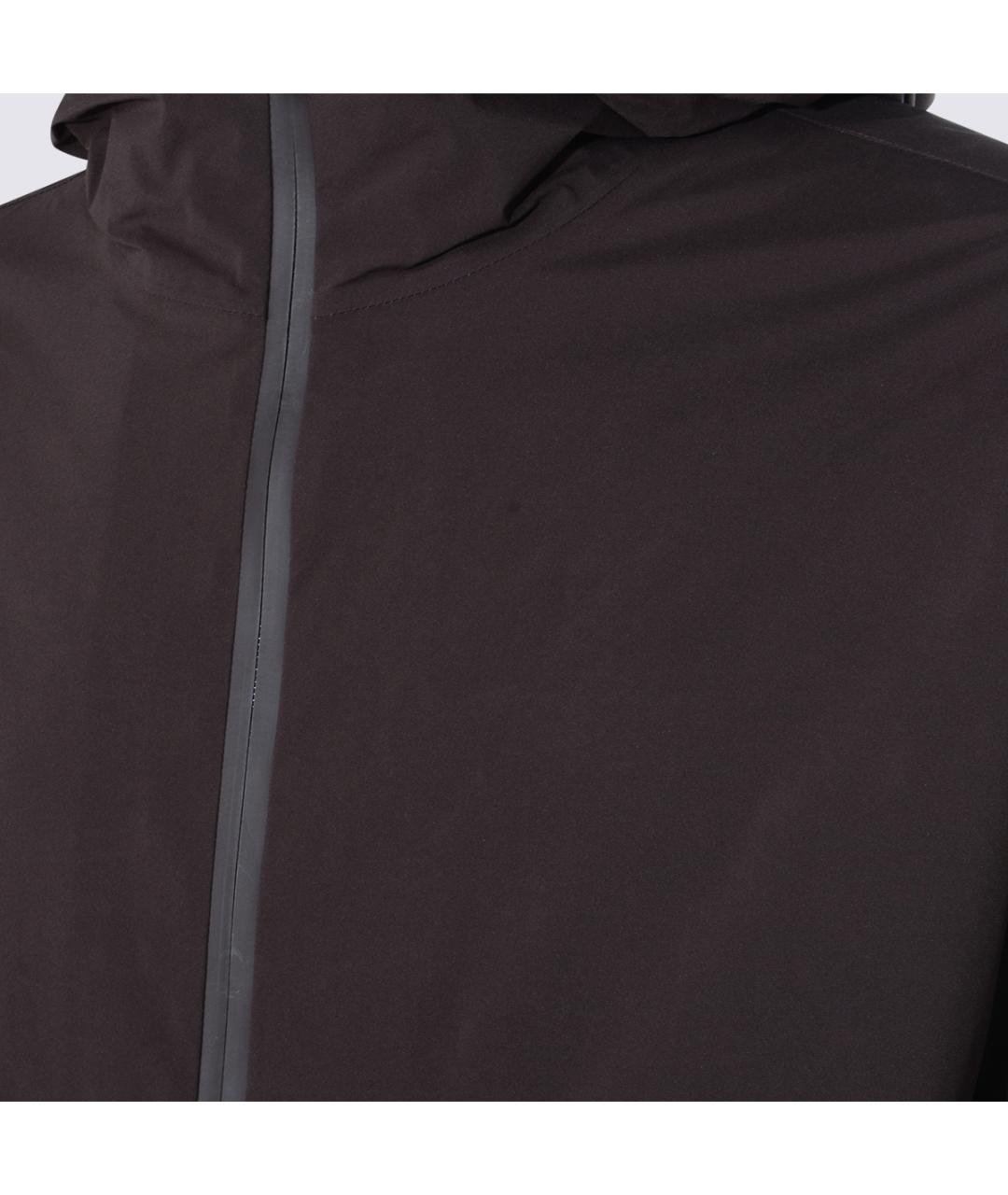 LAMINAR Коричневая полиэстеровая куртка, фото 4