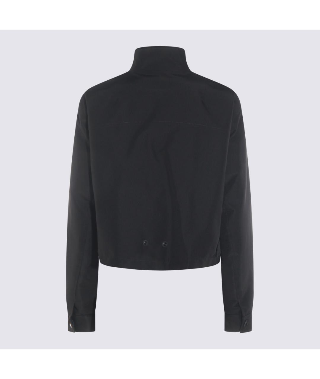 MONCLER Черная синтетическая куртка, фото 2