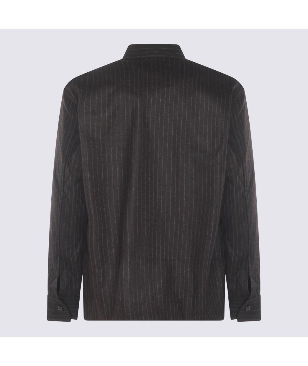 NN.07 Коричневая шерстяная кэжуал рубашка, фото 2