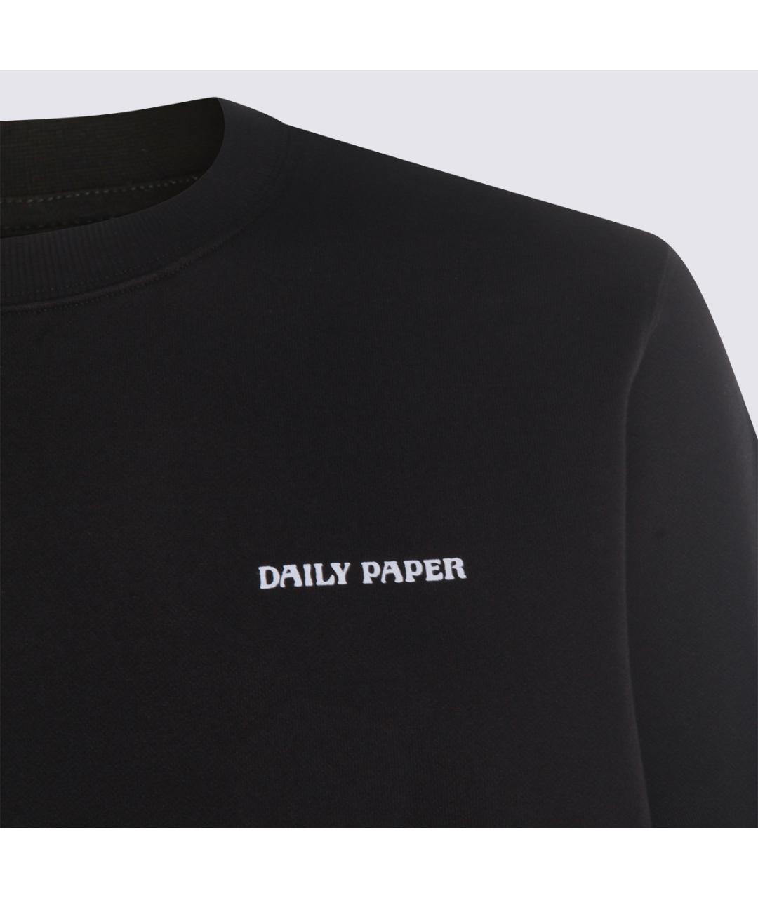 DAILY PAPER Черный хлопковый джемпер / свитер, фото 3