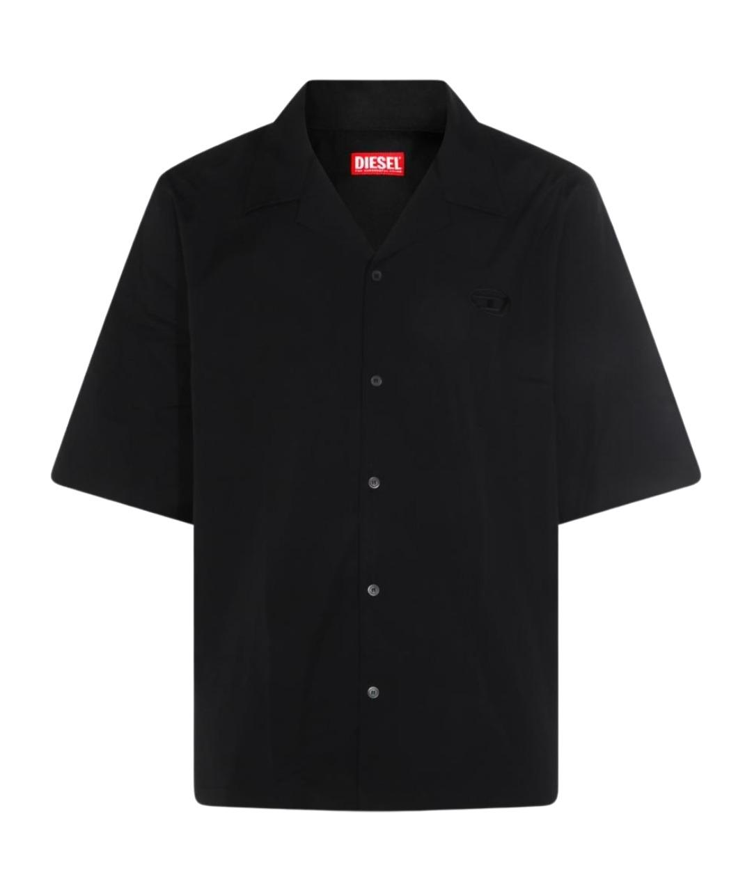 DIESEL Черная хлопковая кэжуал рубашка, фото 1