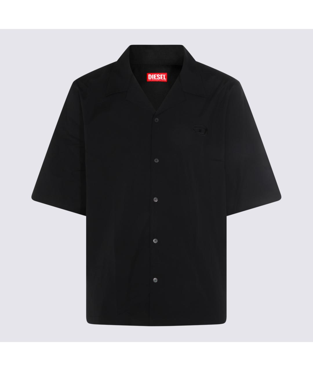DIESEL Черная хлопковая кэжуал рубашка, фото 4