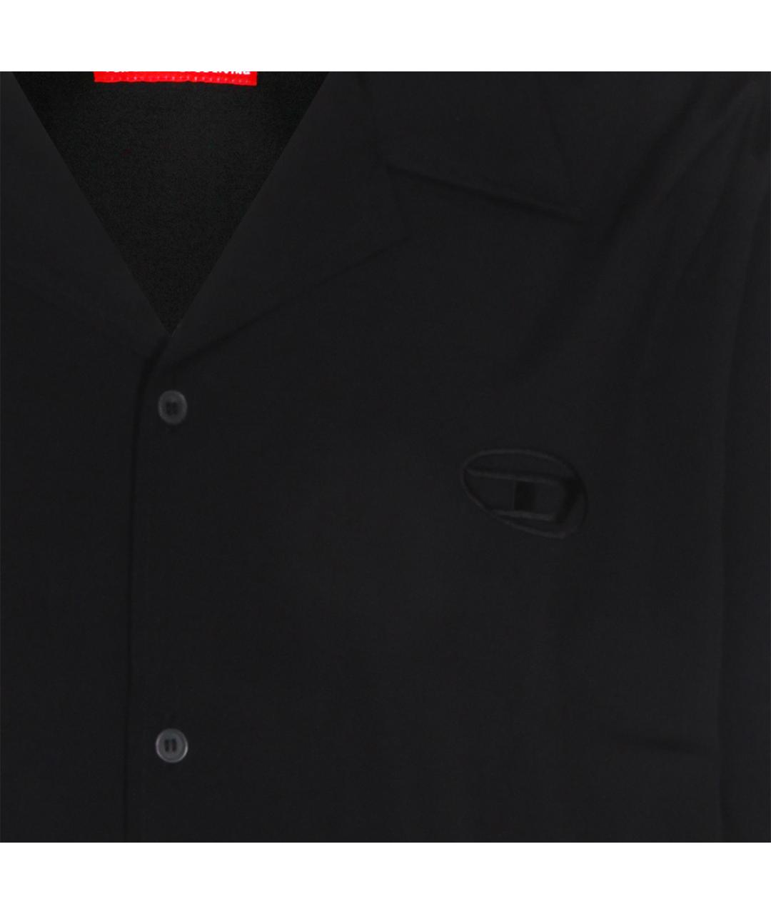 DIESEL Черная хлопковая кэжуал рубашка, фото 3