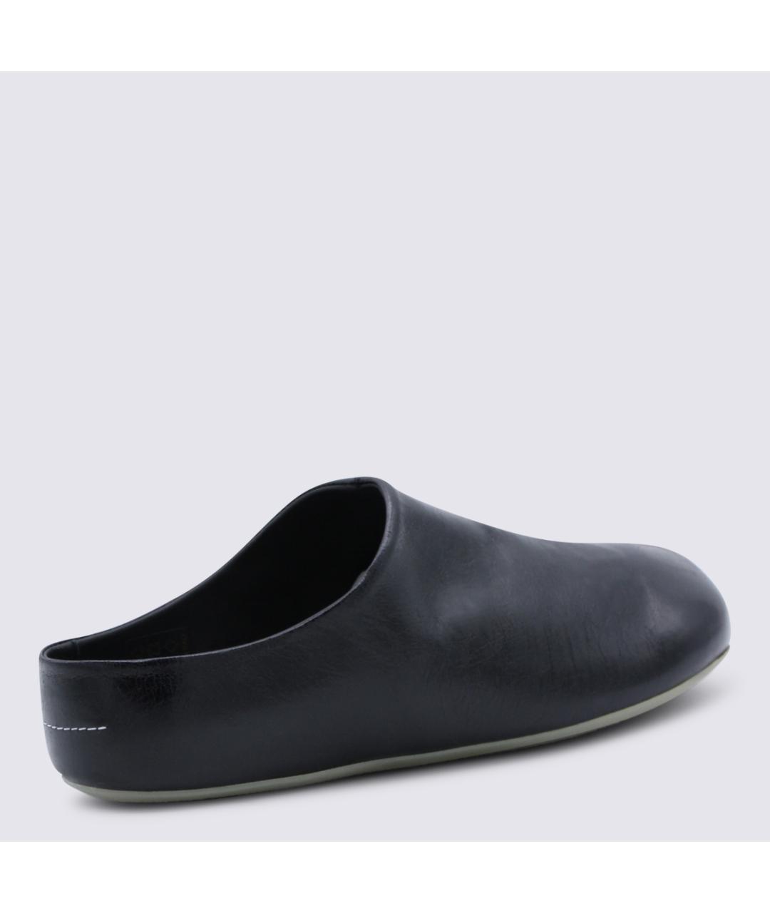 MM6 MAISON MARGIELA Черные кожаные сандалии, фото 3