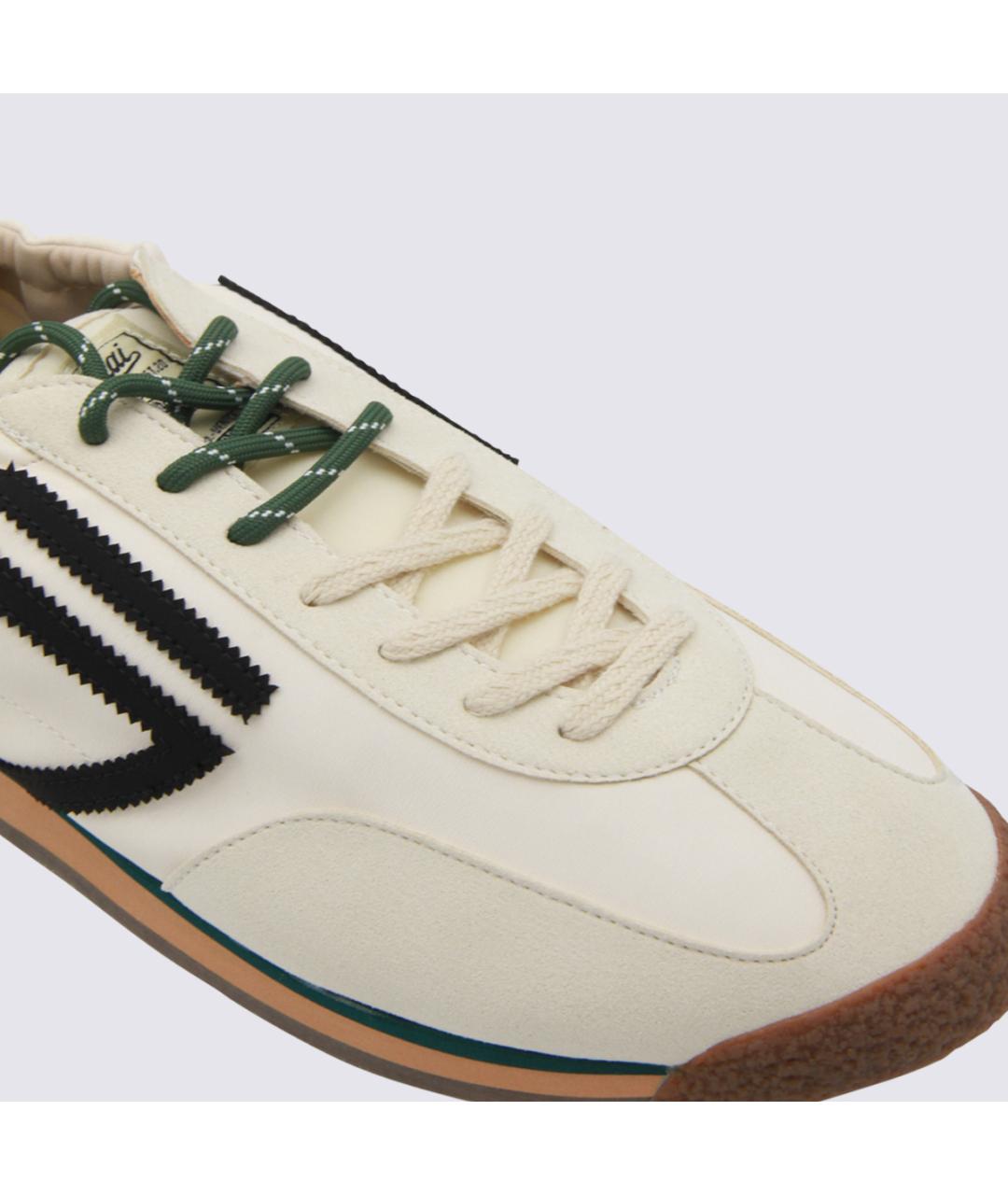 PURAAI Белые кожаные низкие кроссовки / кеды, фото 4