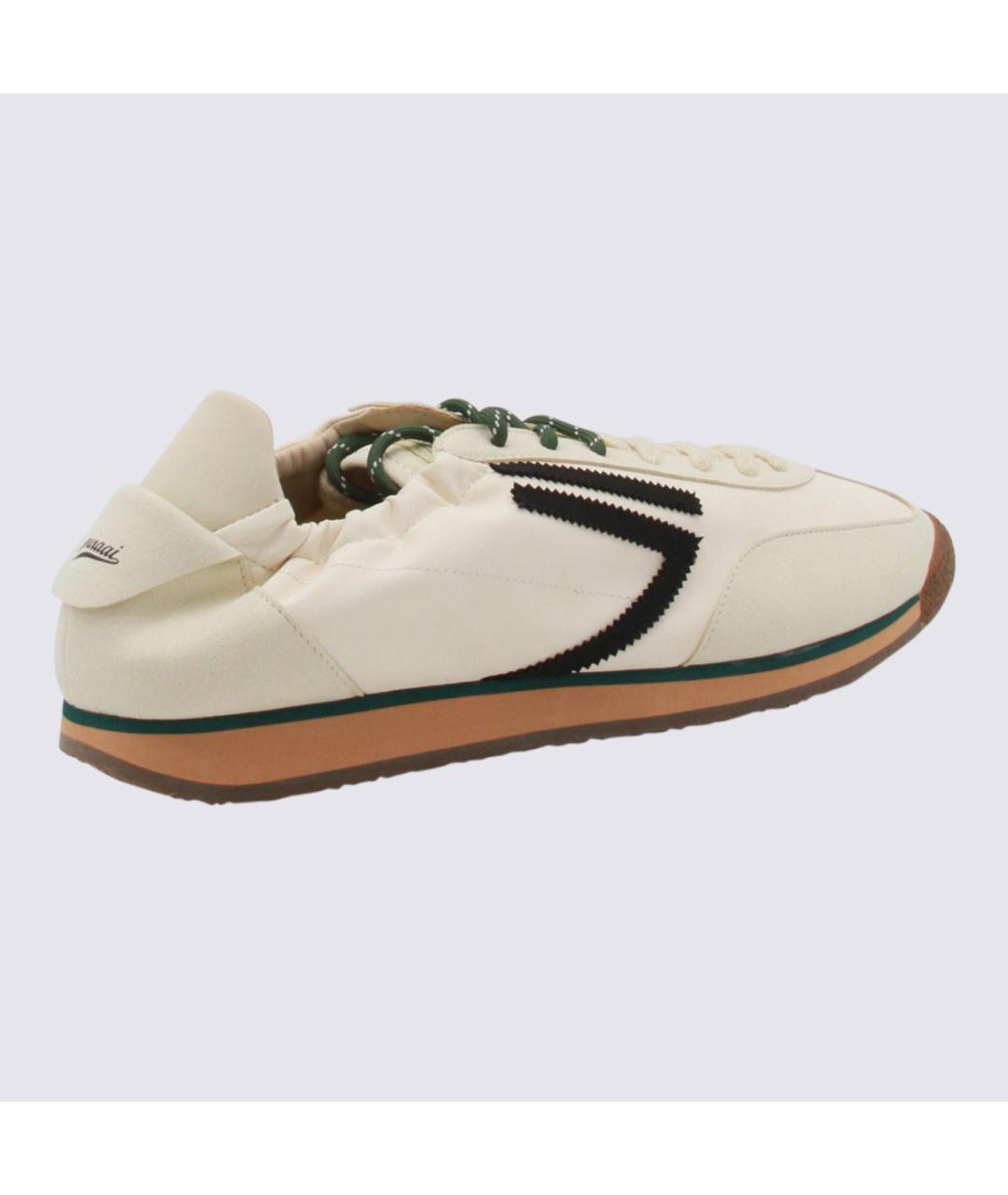 PURAAI Белые кожаные низкие кроссовки / кеды, фото 3