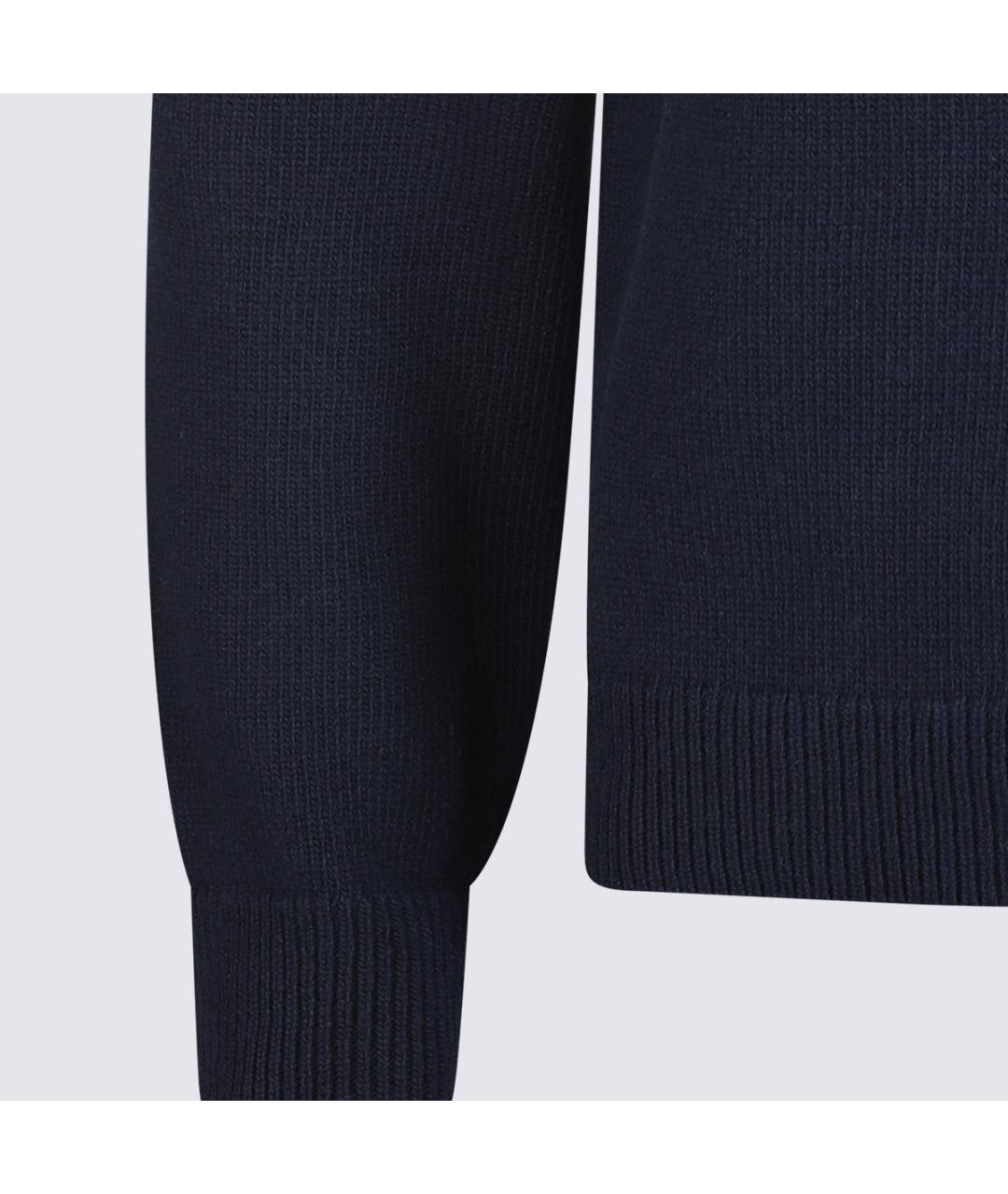 GUCCI Темно-синий шерстяной джемпер / свитер, фото 4