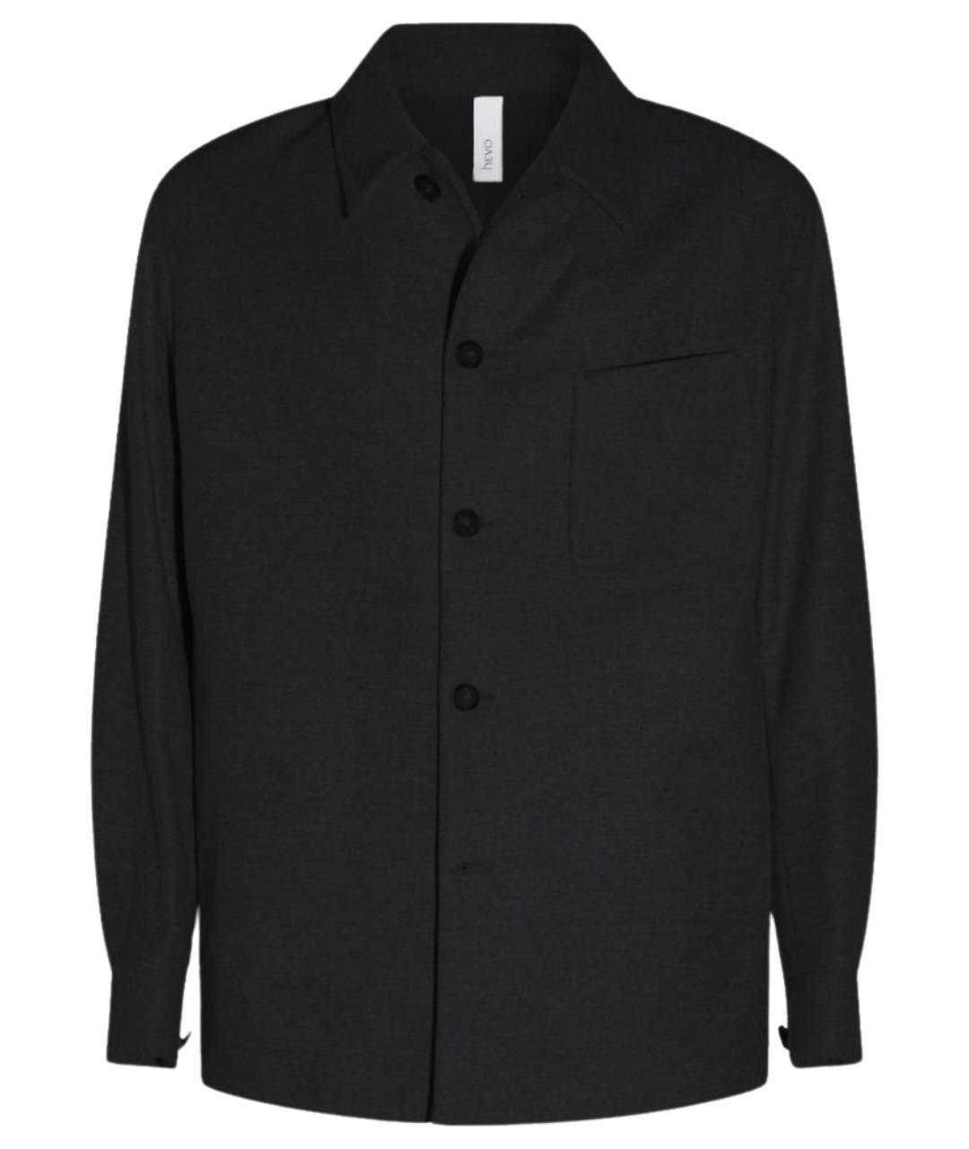 HEVO Черная шерстяная куртка, фото 1