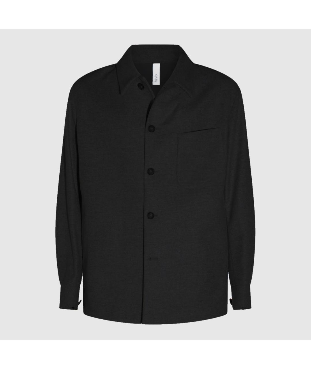 HEVO Черная шерстяная куртка, фото 5