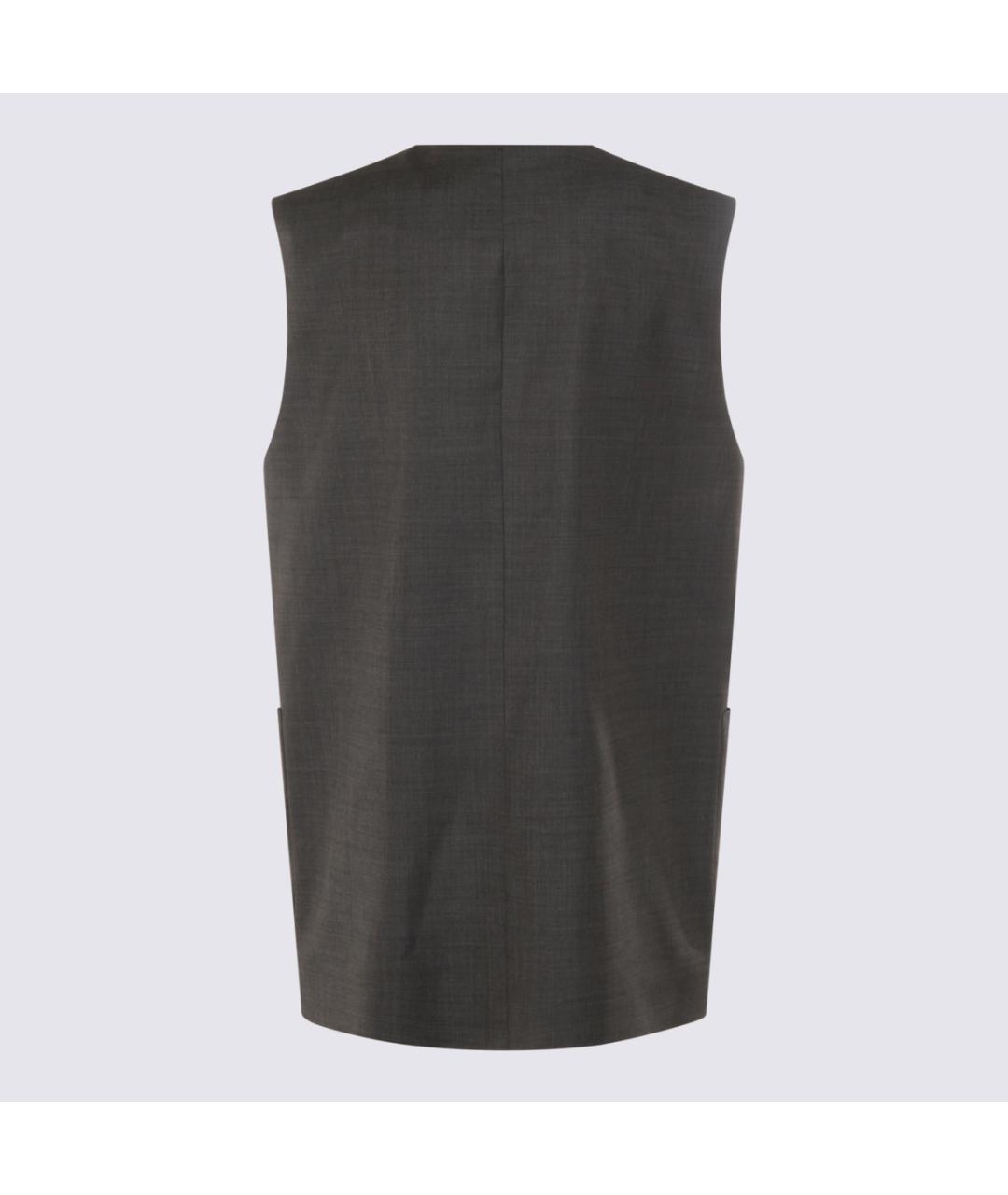 NINE IN THE MORNING Серый шерстяной жилет, фото 2