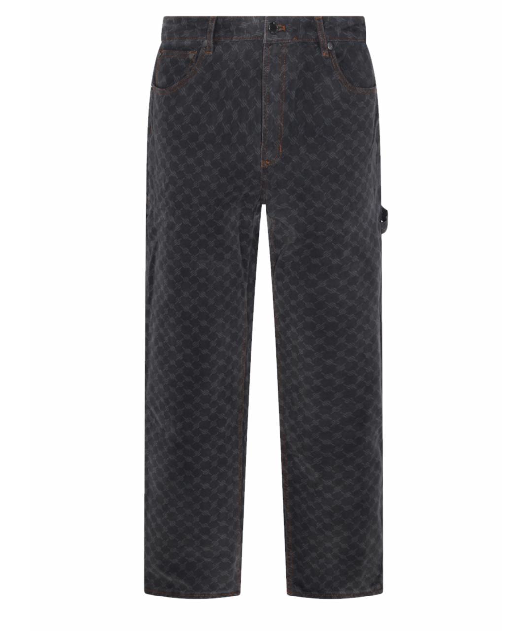 DAILY PAPER Серые хлопковые прямые джинсы, фото 1