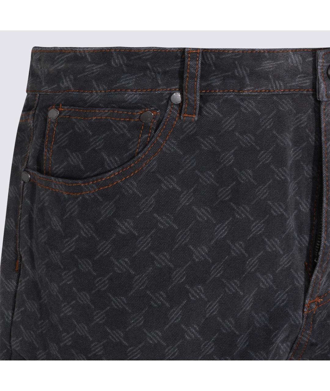 DAILY PAPER Серые хлопковые прямые джинсы, фото 3