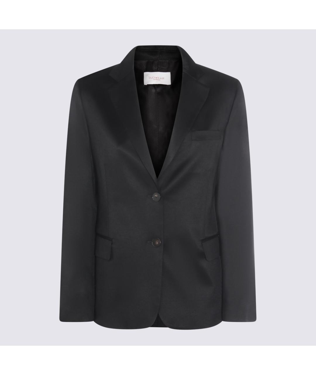 Montedoro Черный шерстяной жакет/пиджак, фото 5