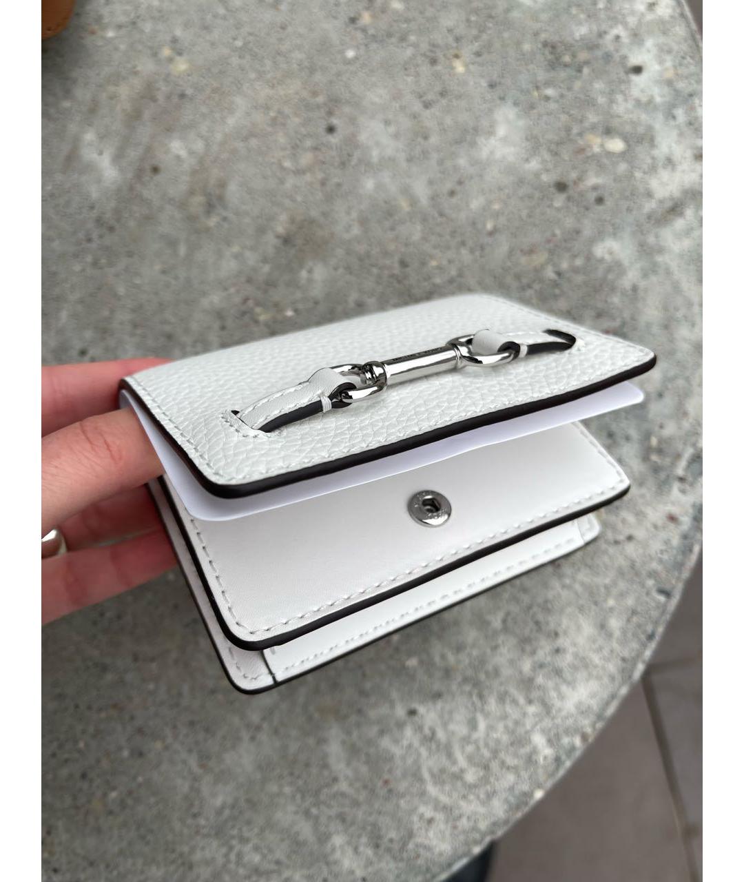 MICHAEL KORS Белый кожаный кошелек, фото 3