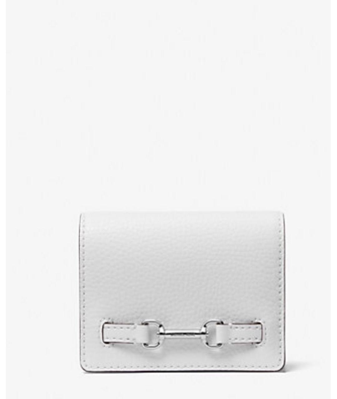 MICHAEL KORS Белый кожаный кошелек, фото 8