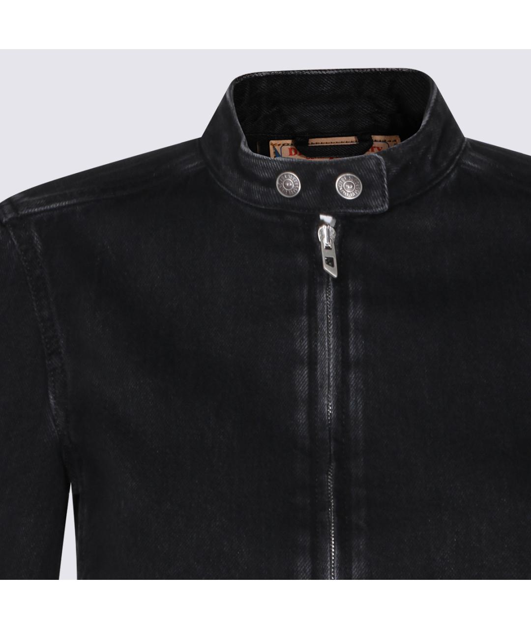 DIESEL Черная хлопковая куртка, фото 3