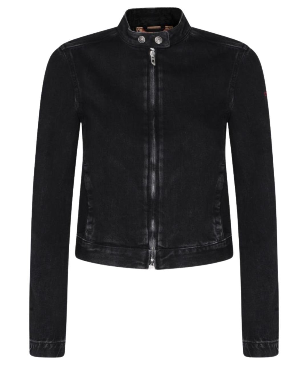 DIESEL Черная хлопковая куртка, фото 1