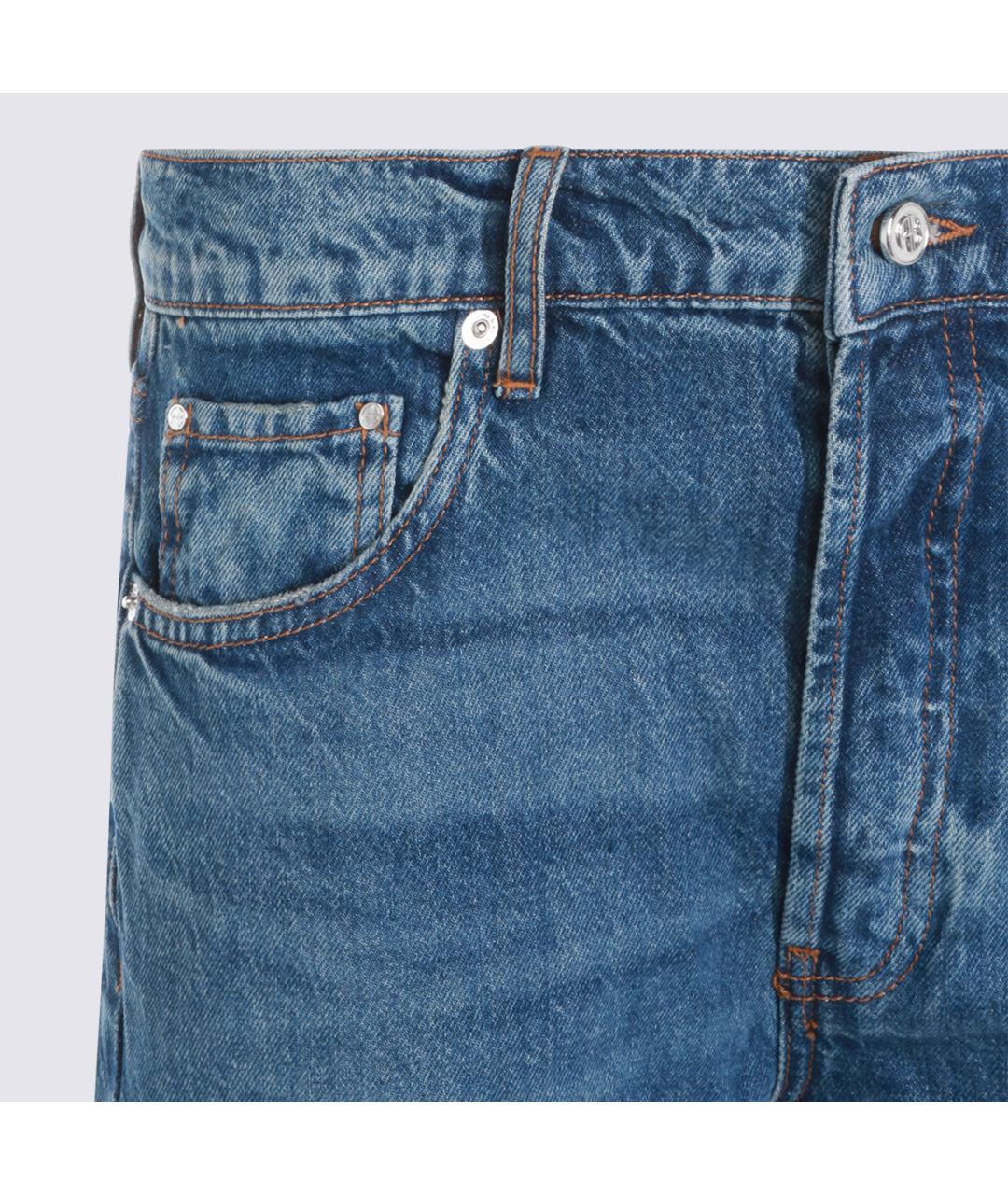 ANINE BING Синие прямые джинсы, фото 3