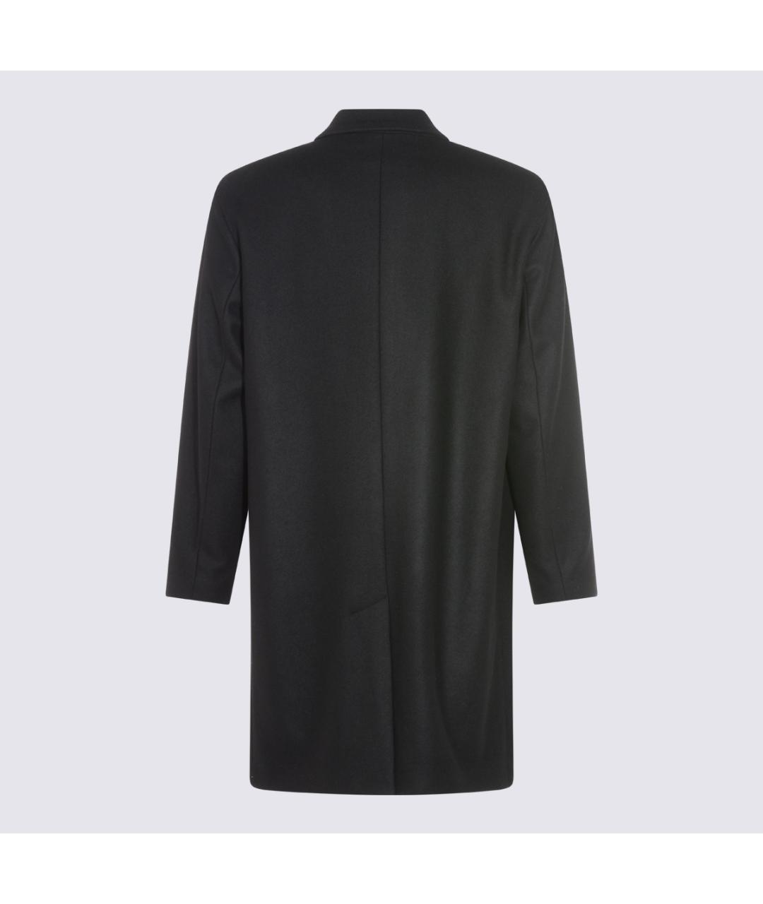 HEVO Черное шерстяное пальто, фото 2
