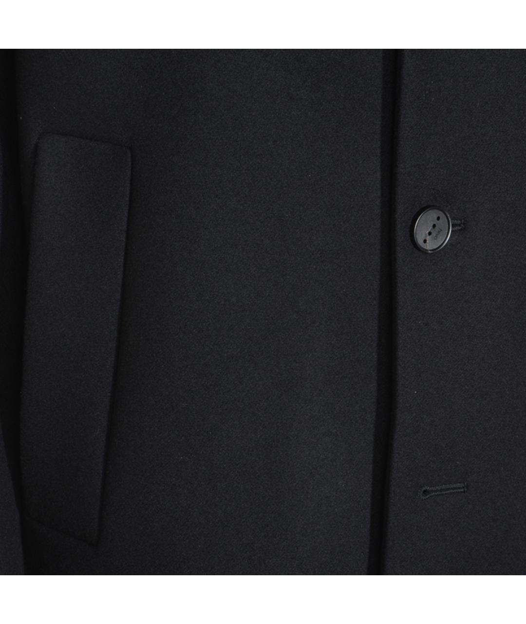 HEVO Черное шерстяное пальто, фото 3
