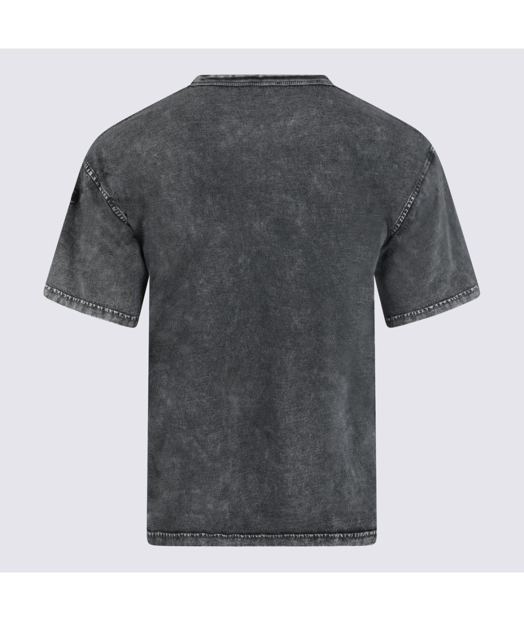 DIESEL Серая хлопковая футболка, фото 2