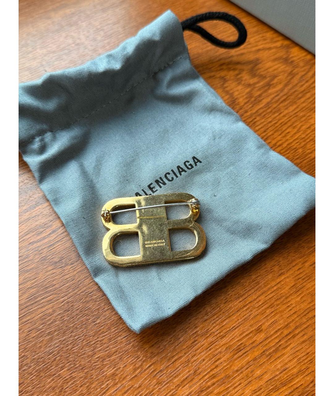 BALENCIAGA Золотая булавка / брошь, фото 3