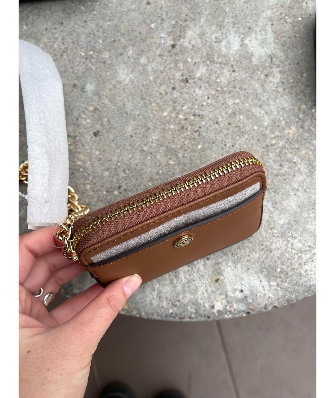 MICHAEL KORS Коричневый кошелек из искусственной кожи, фото 3