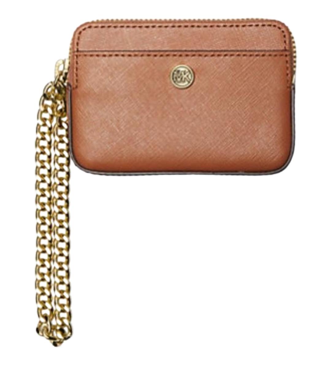 MICHAEL KORS Коричневый кошелек из искусственной кожи, фото 1