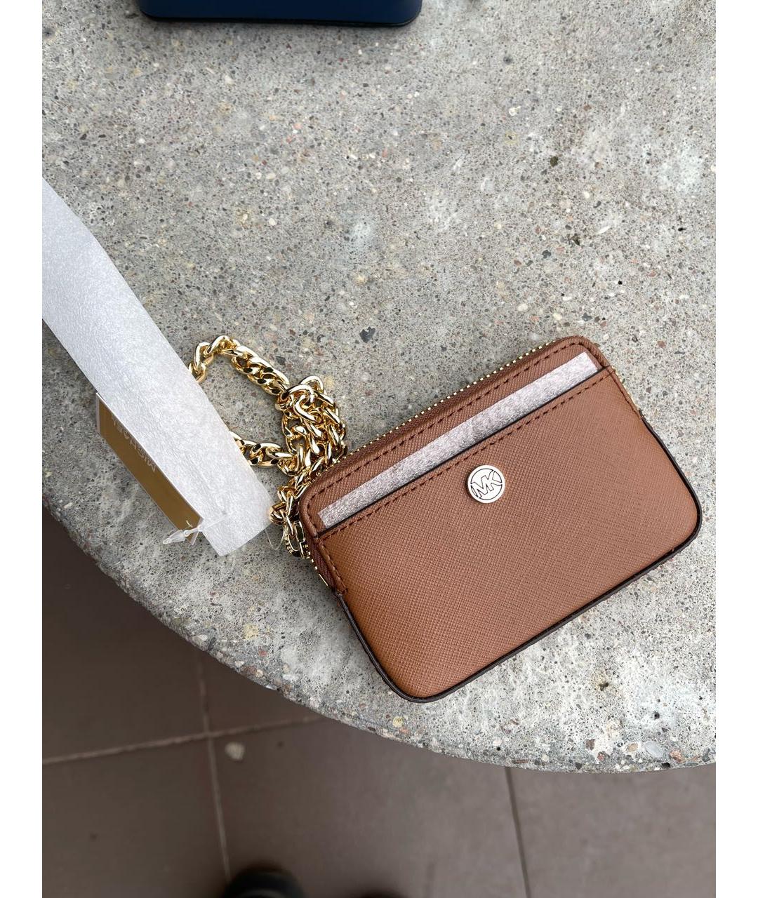 MICHAEL KORS Коричневый кошелек из искусственной кожи, фото 2