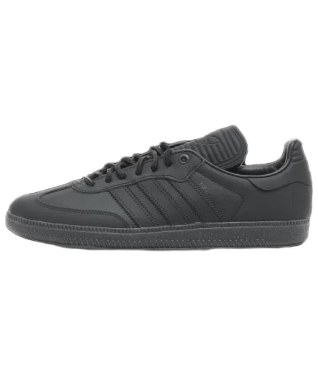 ADIDAS Антрацитовые кожаные кроссовки, фото 2