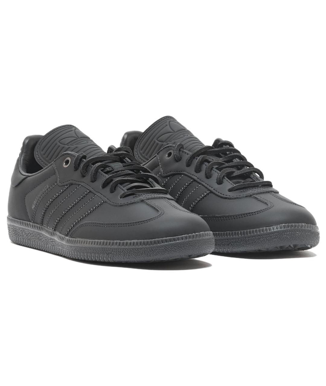 ADIDAS Антрацитовые кожаные кроссовки, фото 3