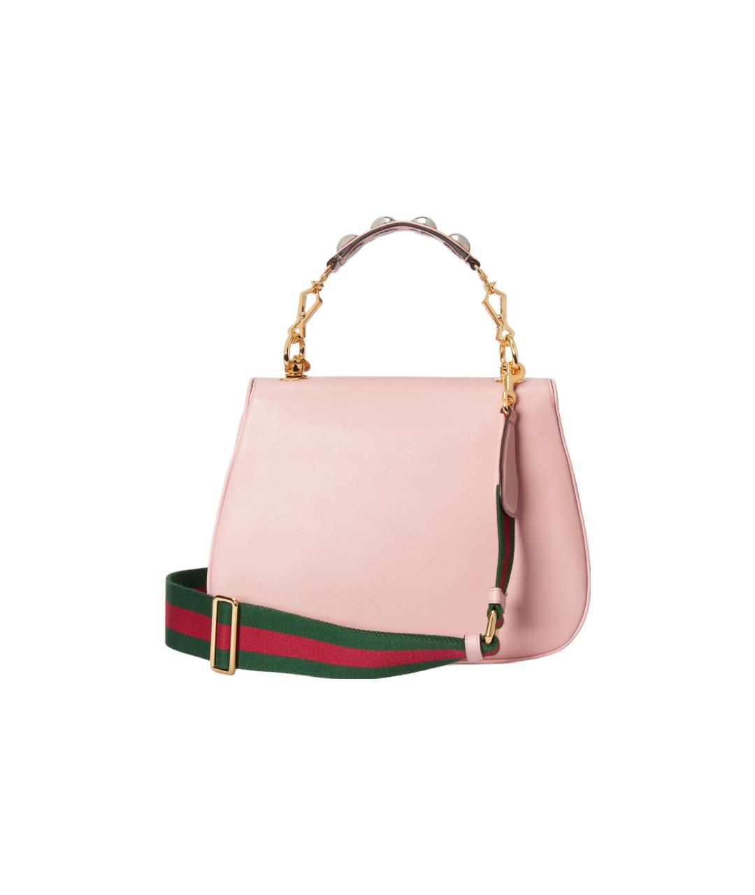 GUCCI Розовая кожаная сумка через плечо, фото 7