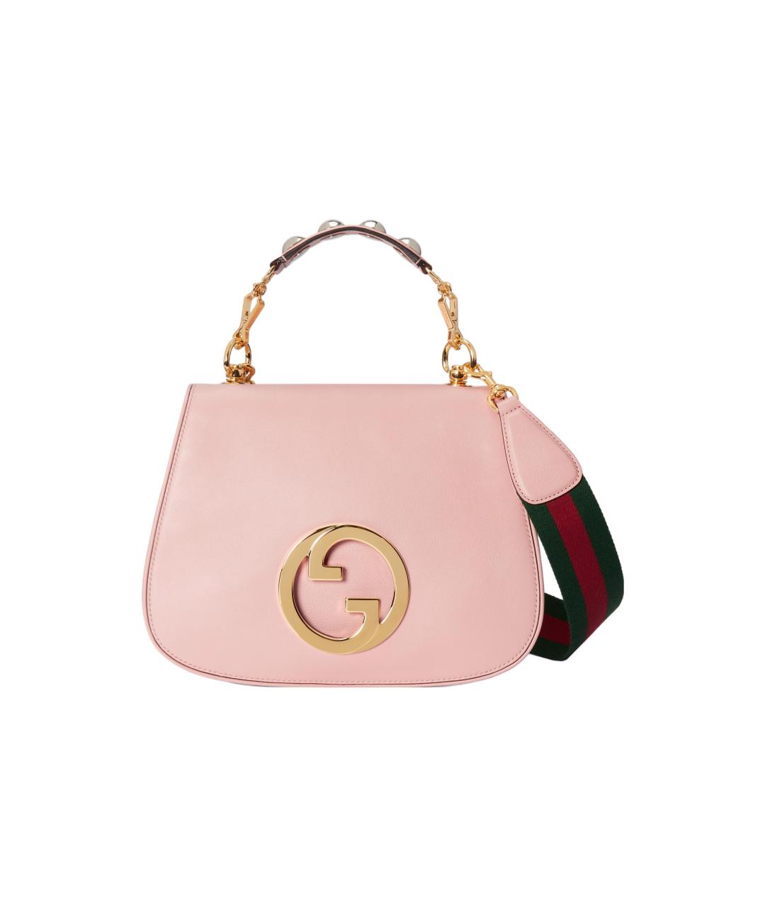 GUCCI Розовая кожаная сумка через плечо, фото 1