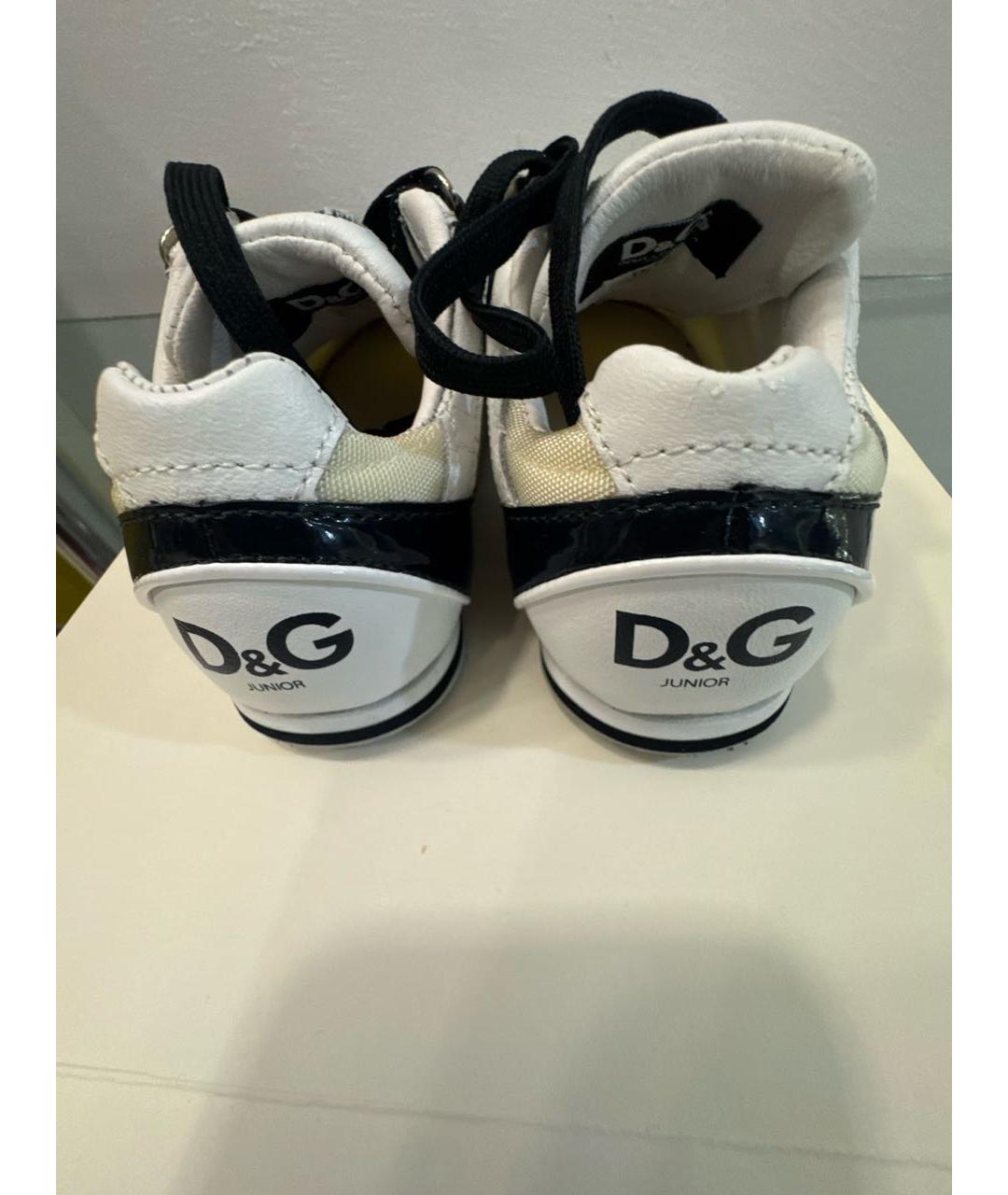 DOLCE & GABBANA KIDS Мульти кожаные кеды, фото 4