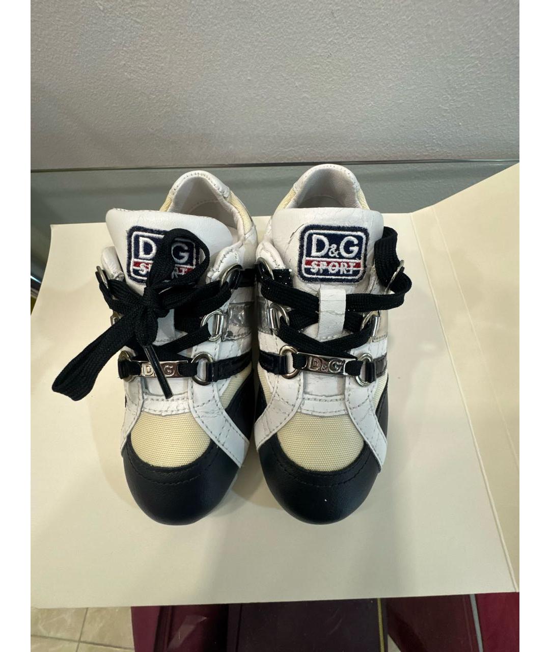 DOLCE & GABBANA KIDS Мульти кожаные кеды, фото 2