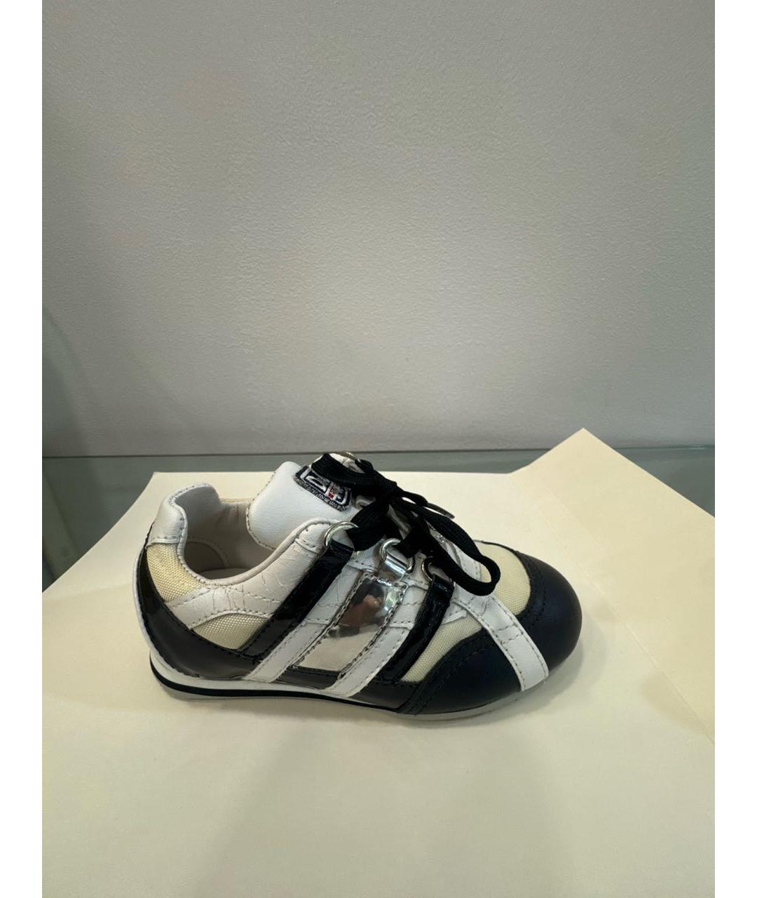 DOLCE & GABBANA KIDS Мульти кожаные кеды, фото 5