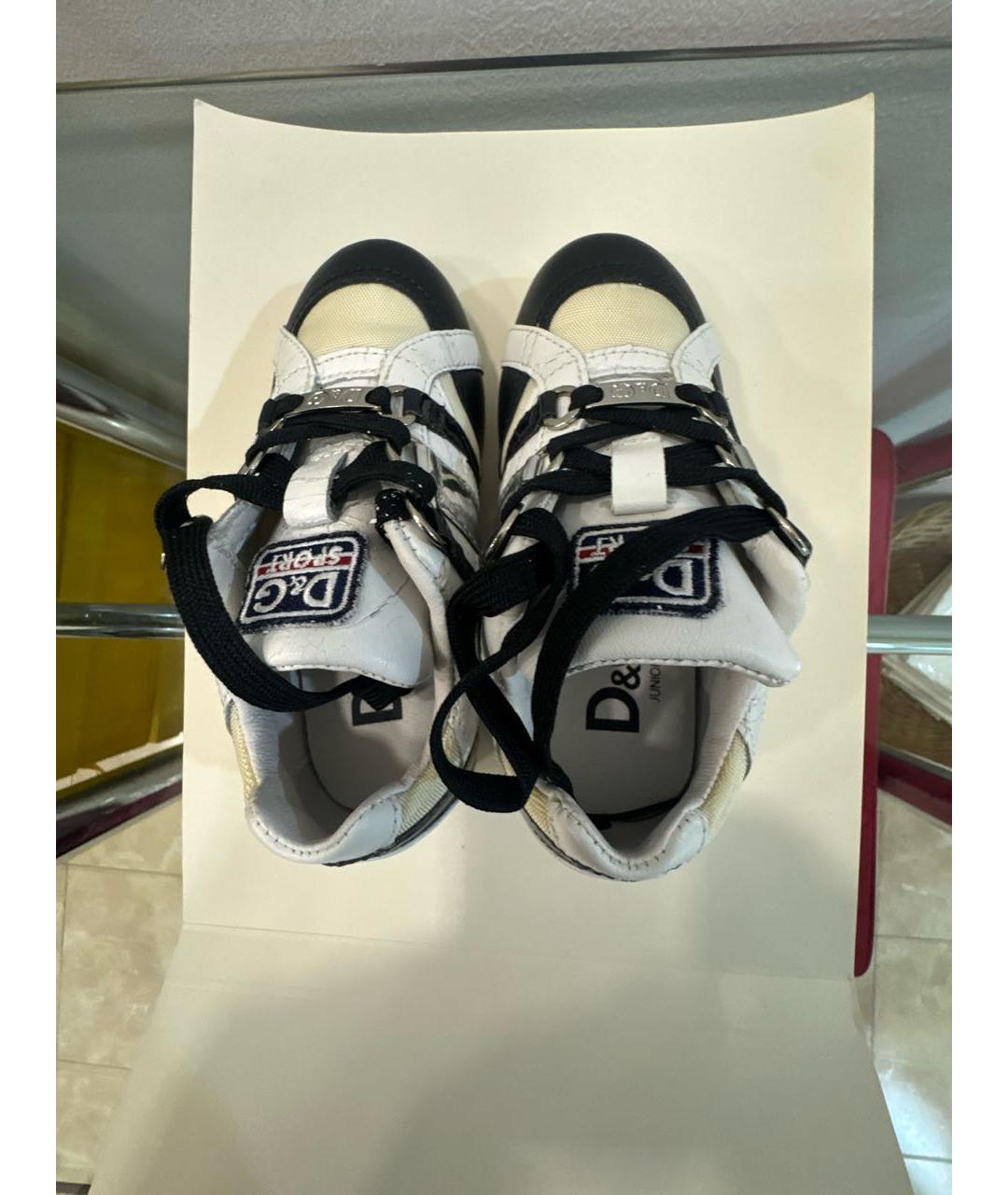 DOLCE & GABBANA KIDS Мульти кожаные кеды, фото 3