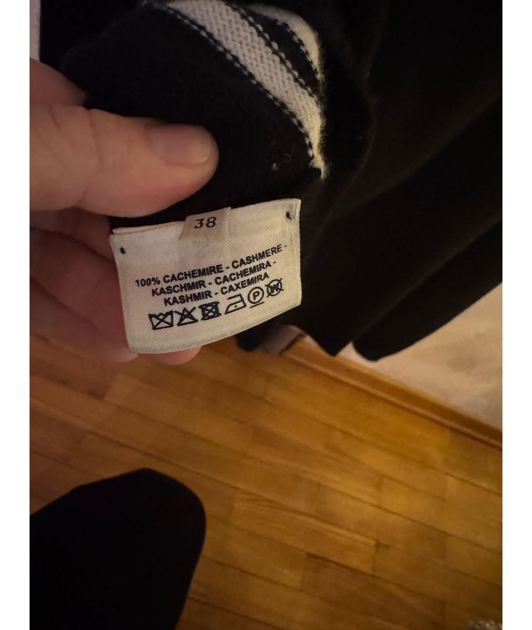 HERMES Черный кашемировый джемпер / свитер, фото 5