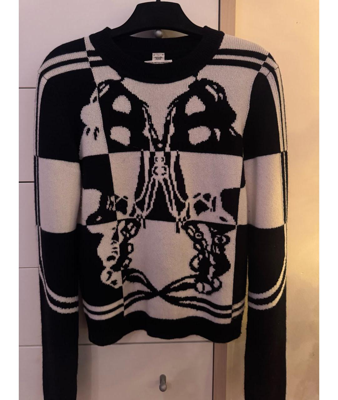 HERMES Черный кашемировый джемпер / свитер, фото 4