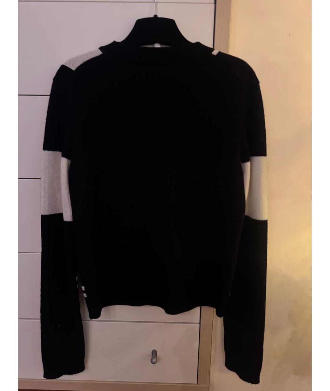 HERMES Черный кашемировый джемпер / свитер, фото 2