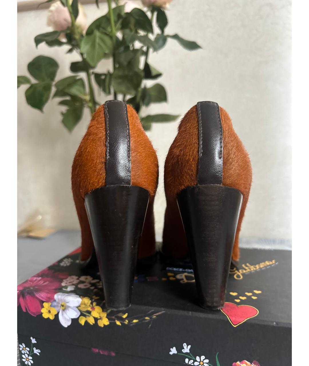 DOLCE&GABBANA Горчичные туфли, фото 4
