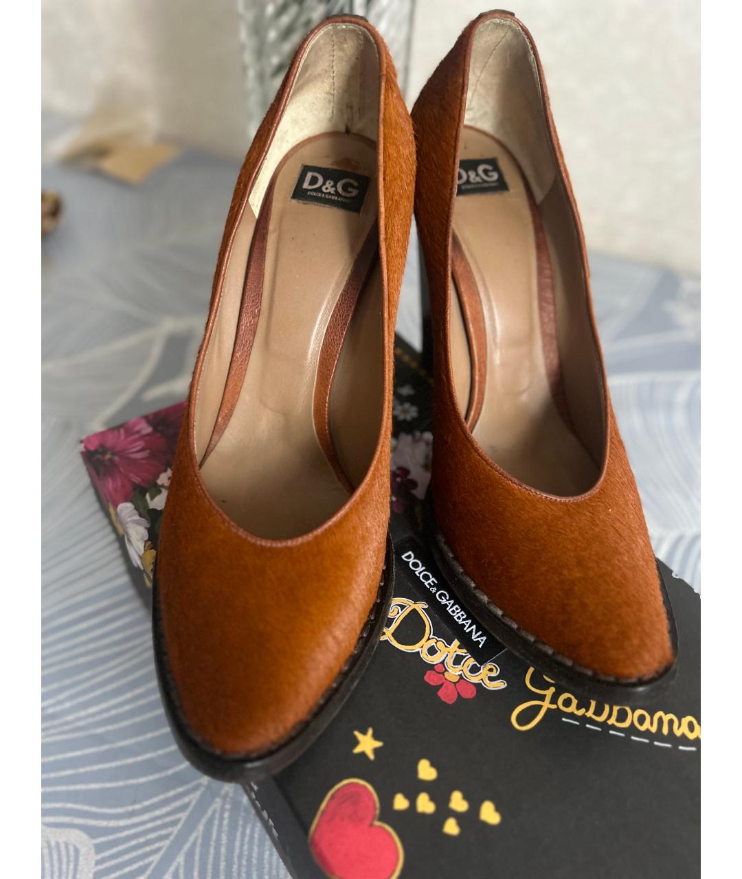 DOLCE&GABBANA Горчичные туфли, фото 2