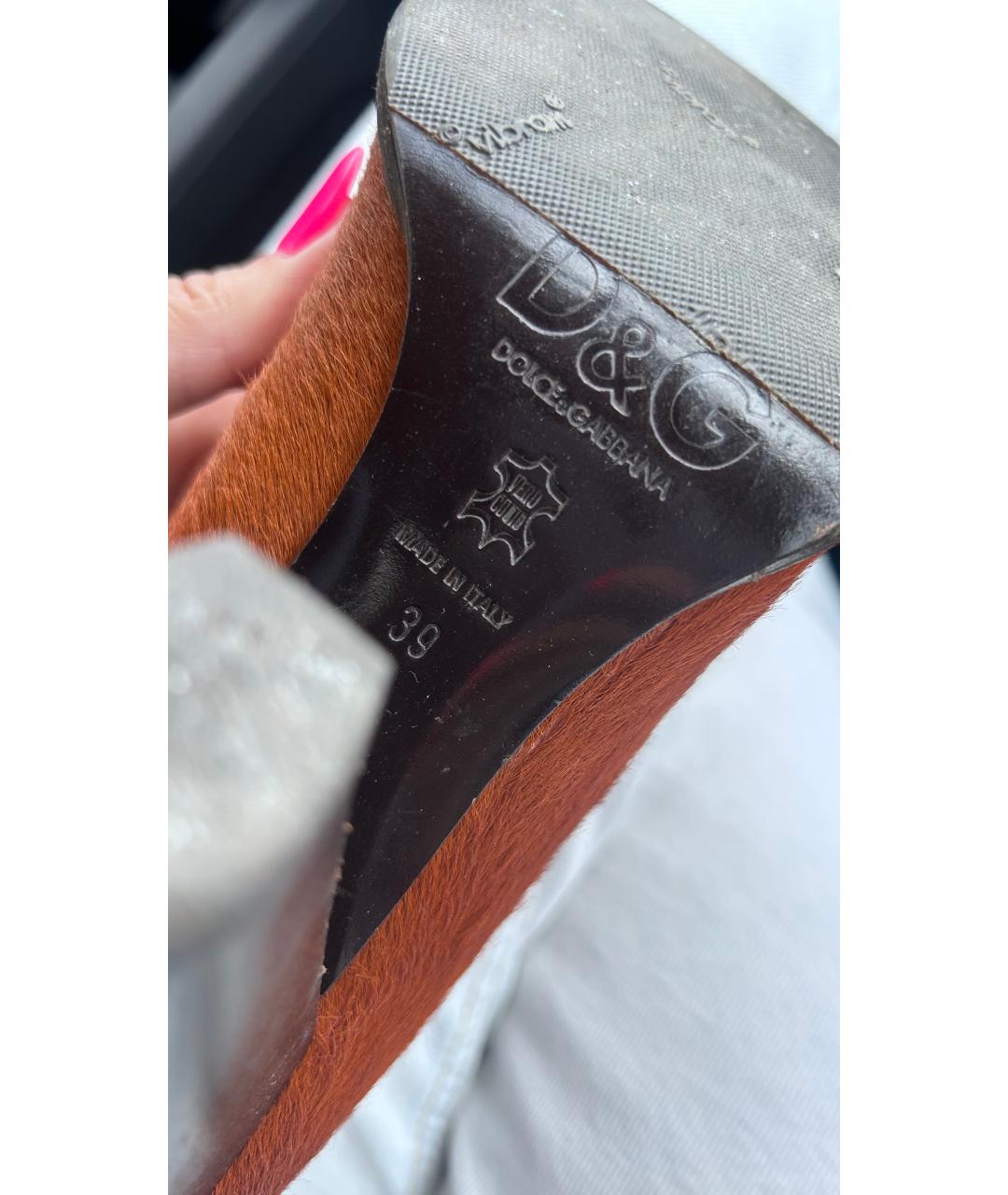 DOLCE&GABBANA Горчичные туфли, фото 5