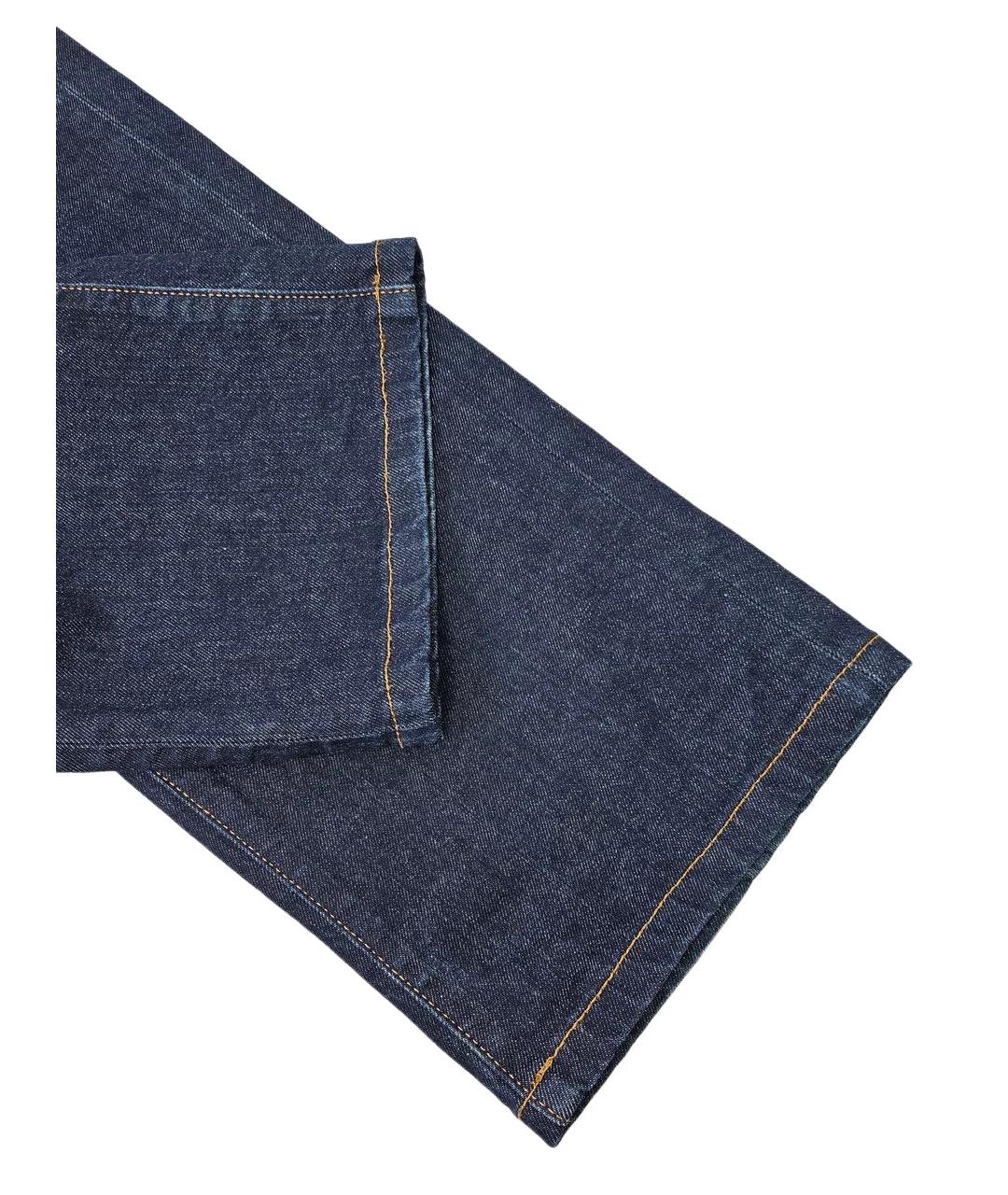 ZZEGNA Синие хлопковые прямые джинсы, фото 4