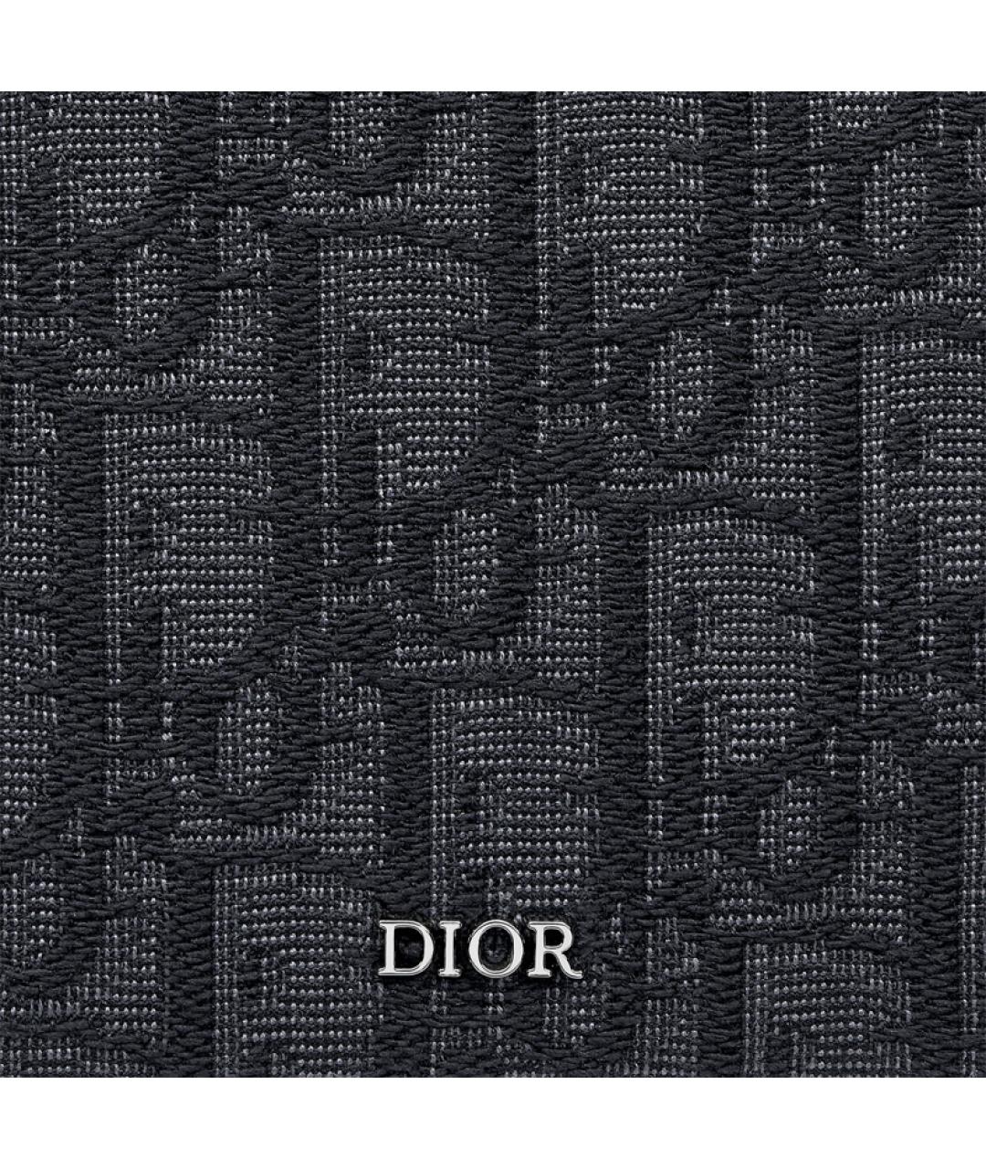 CHRISTIAN DIOR Черная кожаная папка для документов, фото 5