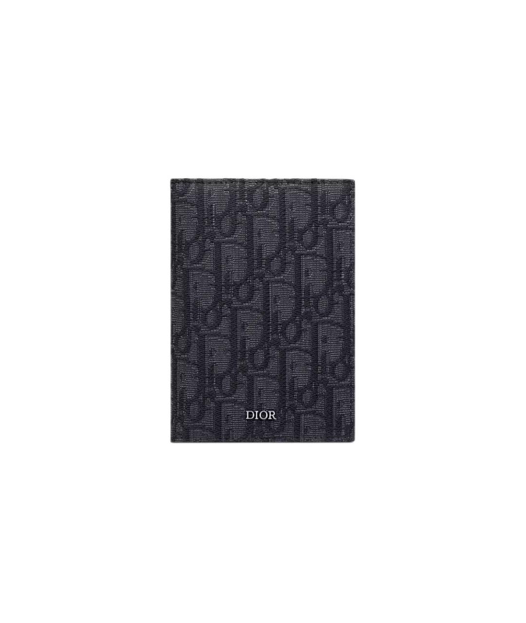 CHRISTIAN DIOR Черная кожаная папка для документов, фото 1