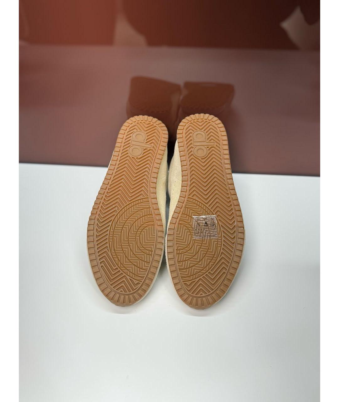 ALO YOGA Бежевые замшевые кеды, фото 5