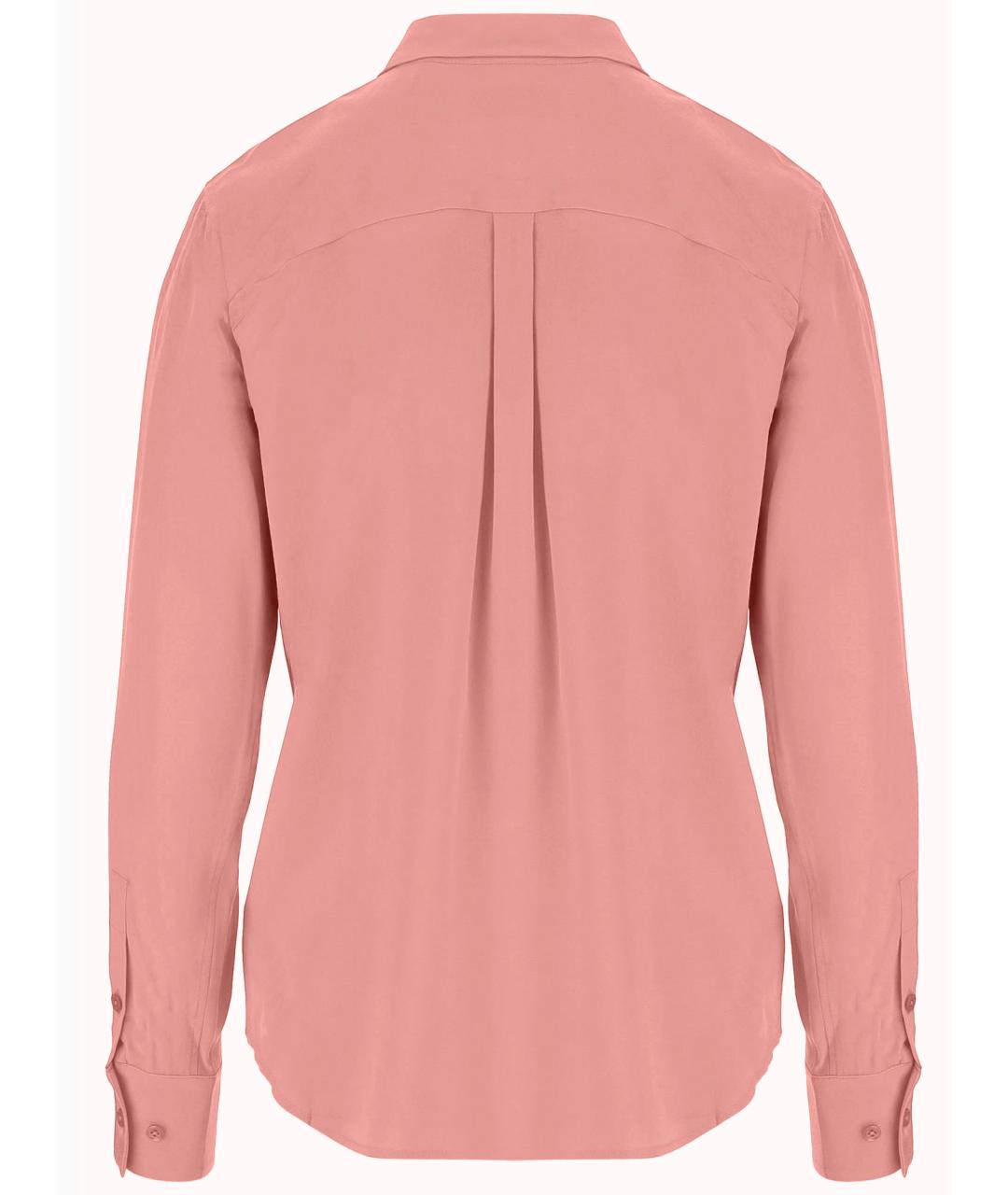 EQUIPMENT Розовая шелковая рубашка, фото 2